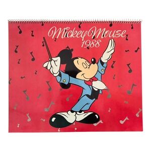 Disney Mickey Mouse Calendar 1988 Gibson Greetings